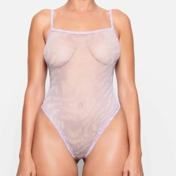 Skims lilac Lavender & Cream Abstract Print Tank - Picture 3 of 7